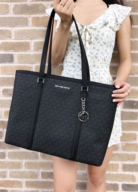 michael kors tote big enough for laptop|Michael Kors laptop bag outlet.